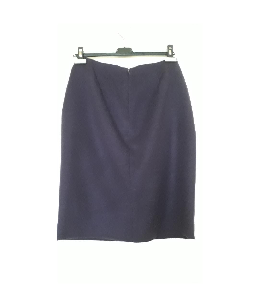AKRIS Фиолетовая кашемировая юбка мини, фото 2