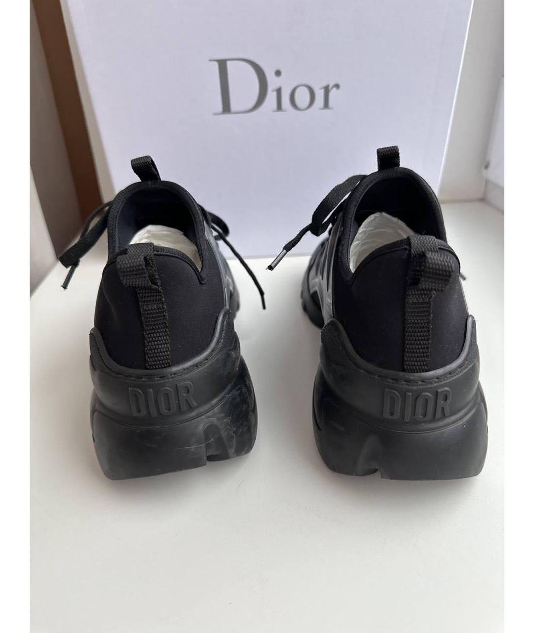 CHRISTIAN DIOR Черные текстильные кеды, фото 4