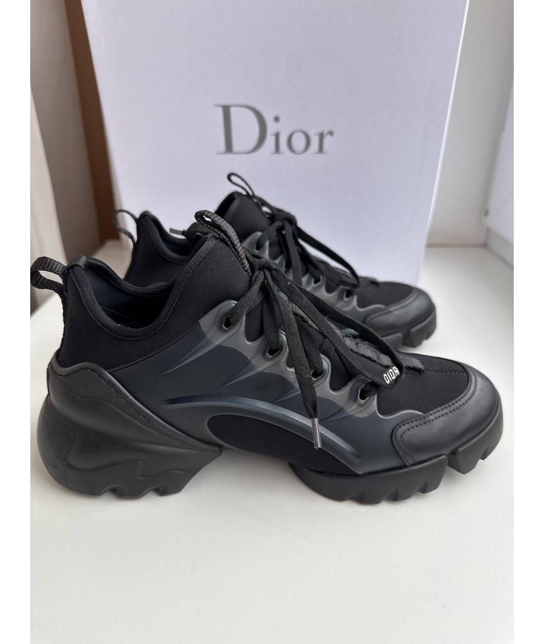 CHRISTIAN DIOR Черные текстильные кеды, фото 8