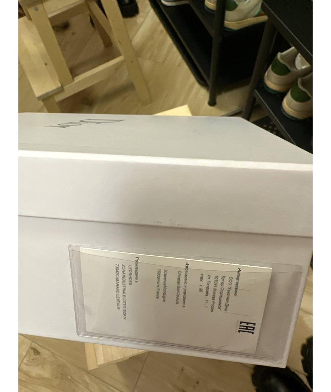 CHRISTIAN DIOR Черные текстильные кеды, фото 6