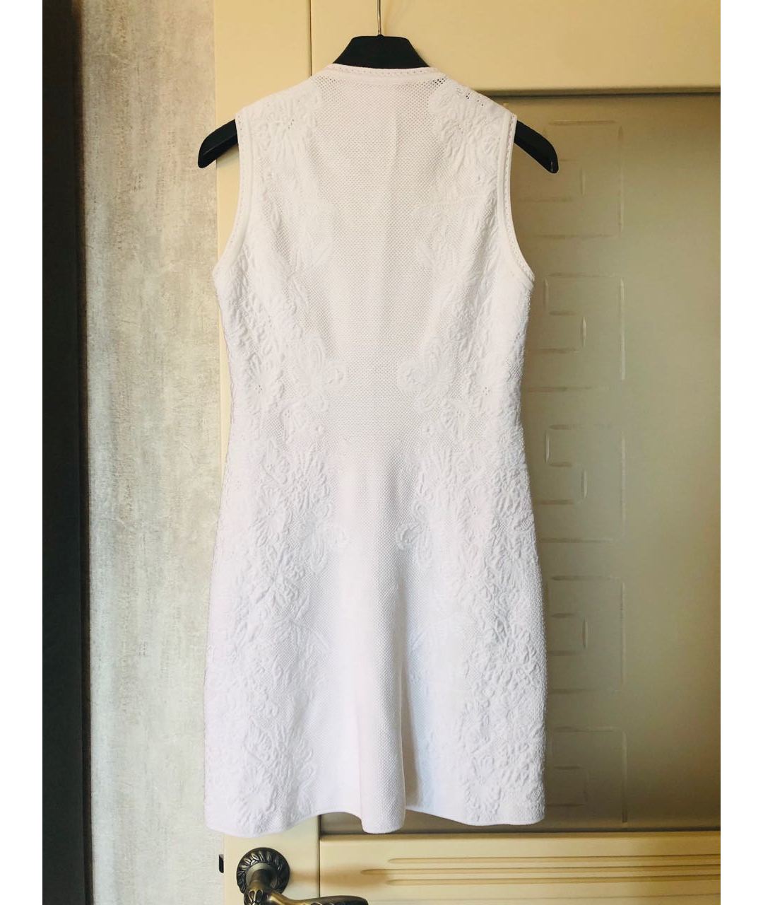 ROBERTO CAVALLI Белое вискозное повседневное платье, фото 2