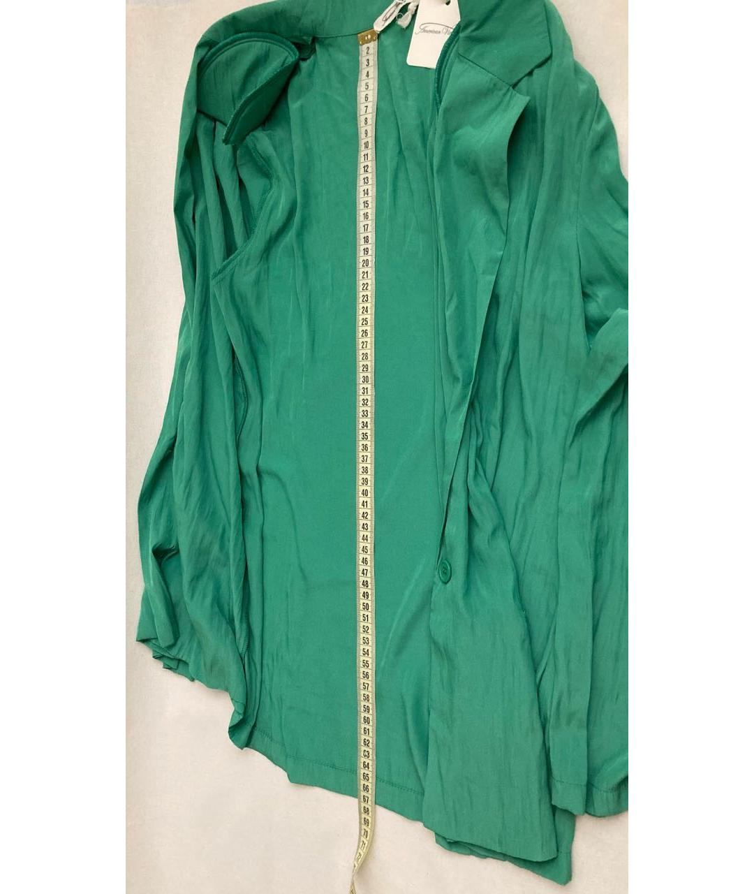 AMERICAN VINTAGE Зеленый полиэстеровый жакет/пиджак, фото 7