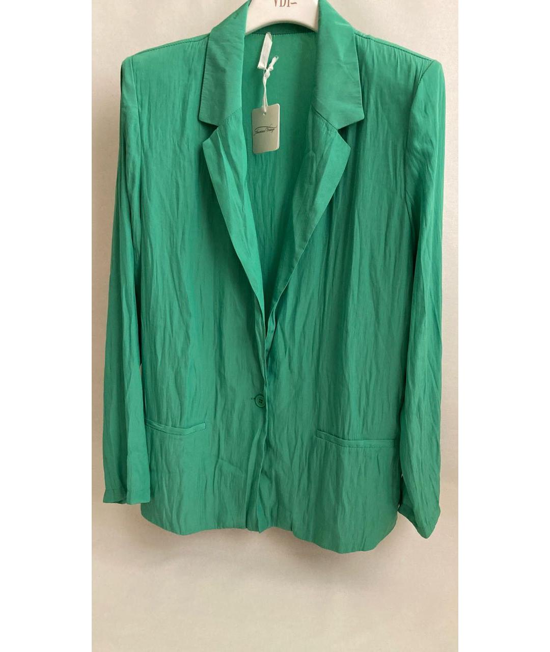 AMERICAN VINTAGE Зеленый полиэстеровый жакет/пиджак, фото 2