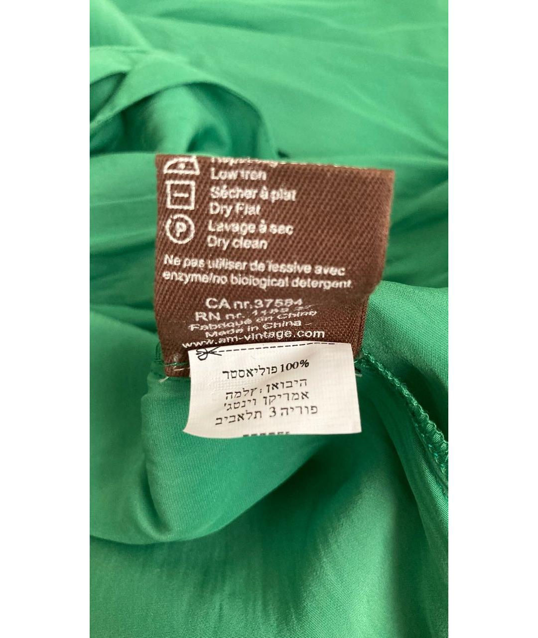 AMERICAN VINTAGE Зеленый полиэстеровый жакет/пиджак, фото 6