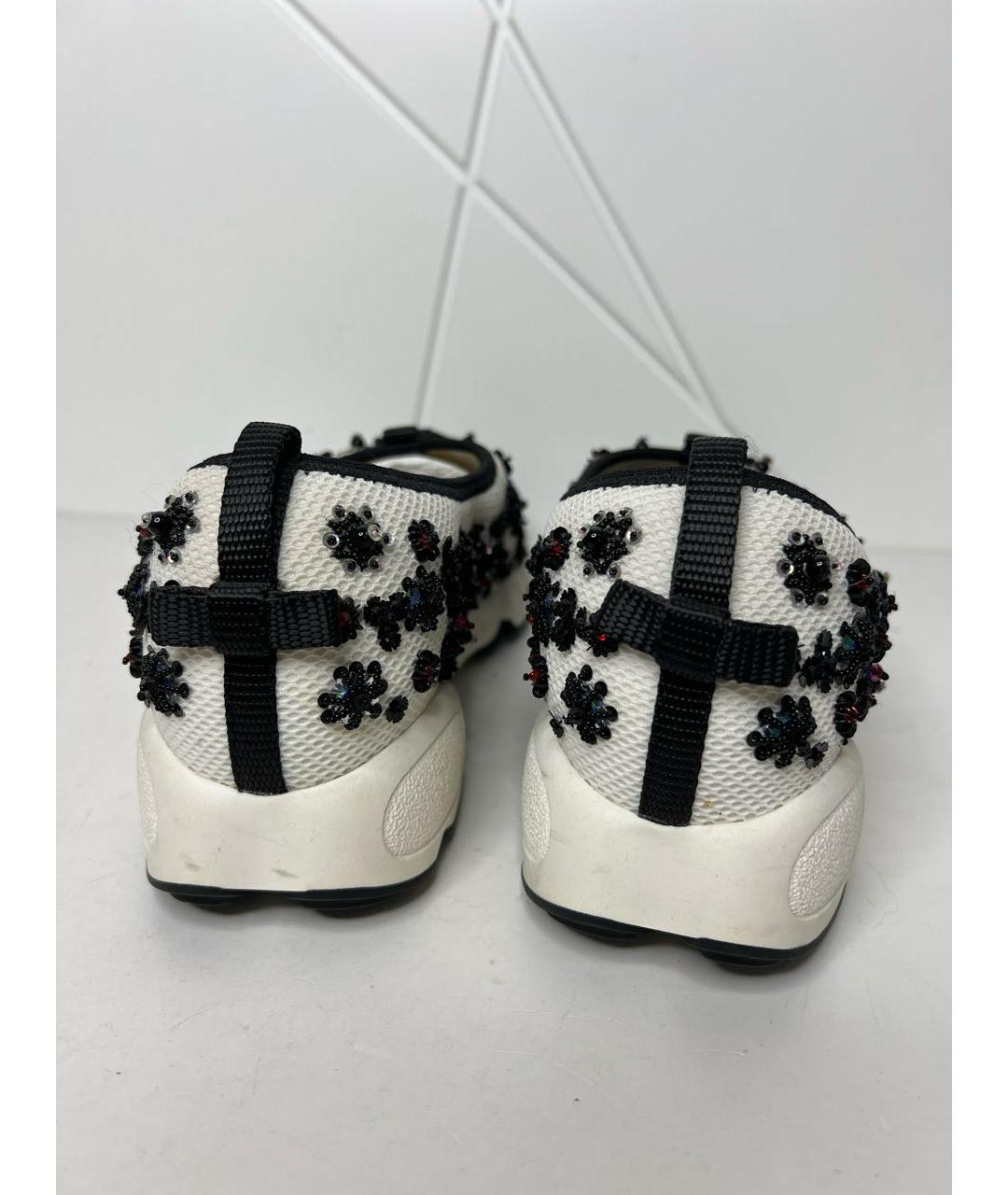 CHRISTIAN DIOR Белые текстильные кроссовки, фото 3