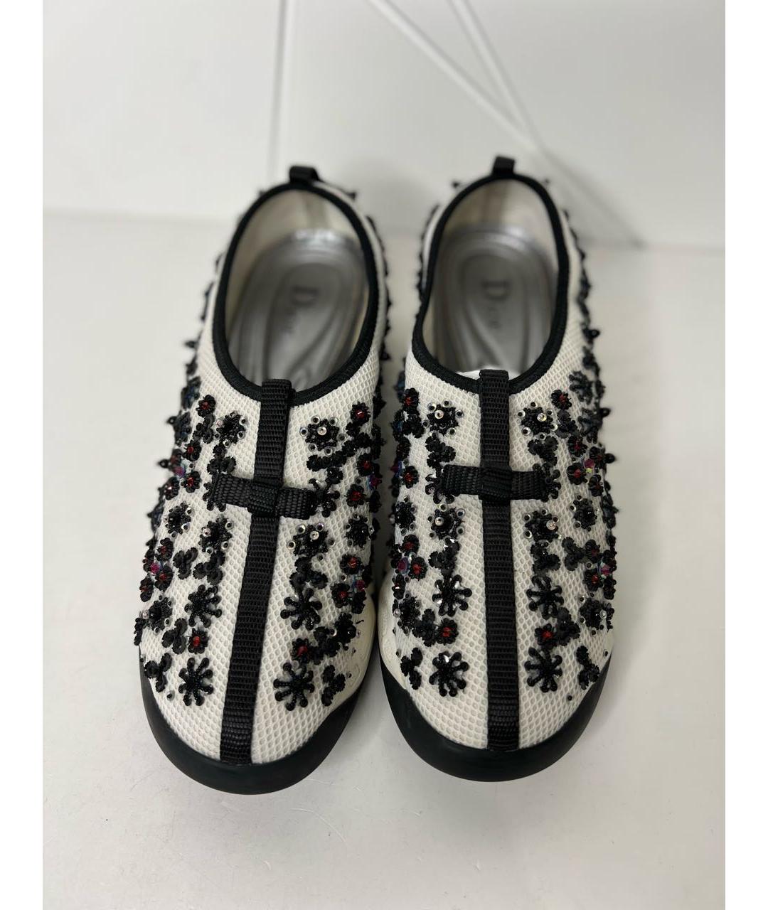CHRISTIAN DIOR Белые текстильные кроссовки, фото 2