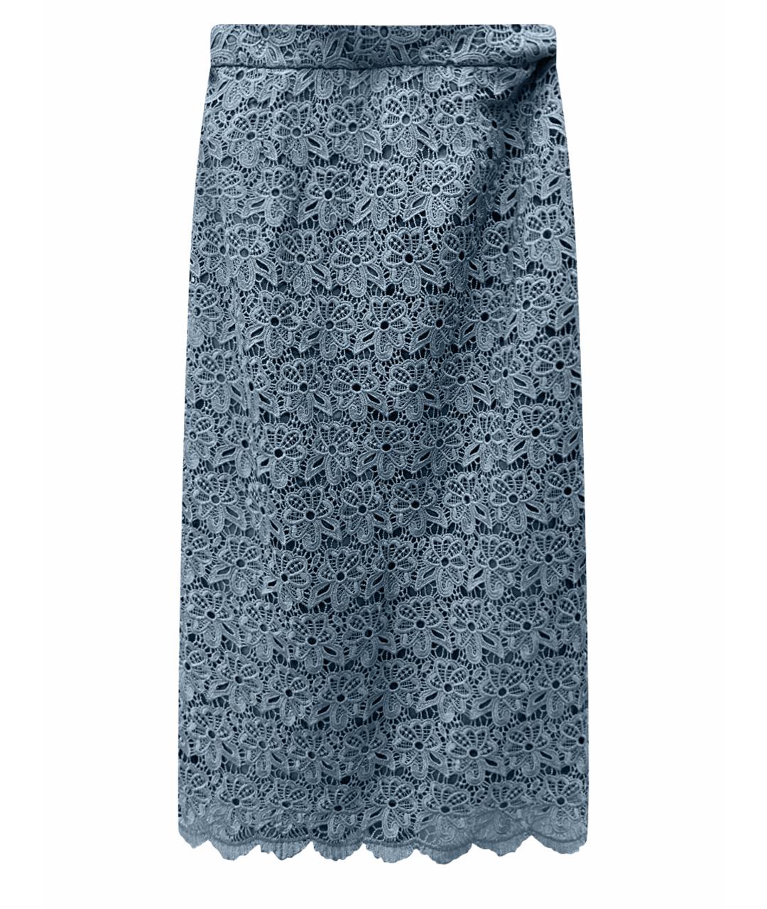 12 STOREEZ Серая полиэстеровая юбка миди, фото 1