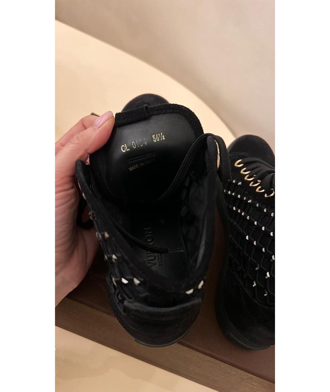 LOUIS VUITTON PRE-OWNED Черные замшевые ботинки, фото 3