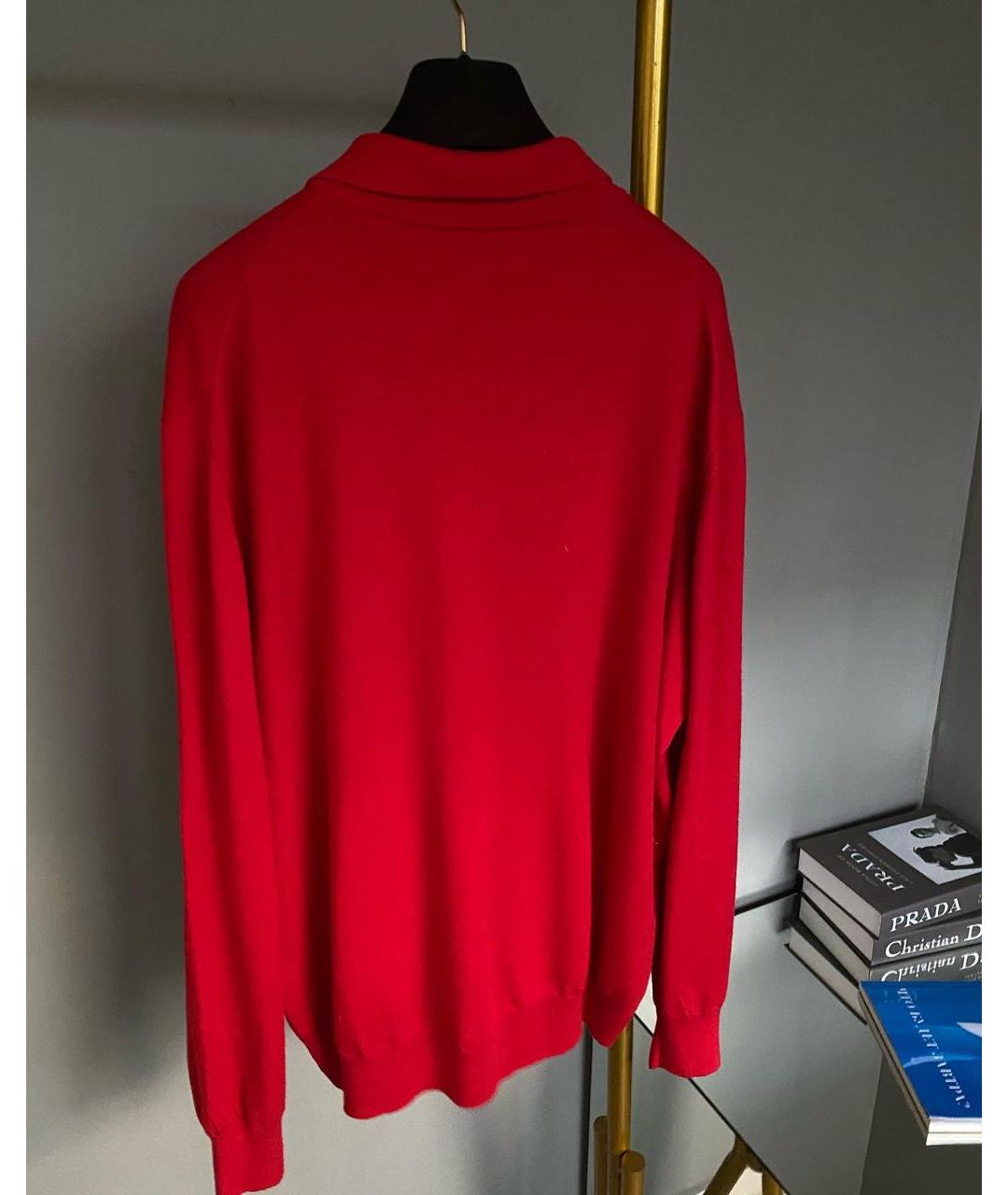 ZIMMERLI Красный шерстяной джемпер / свитер, фото 2