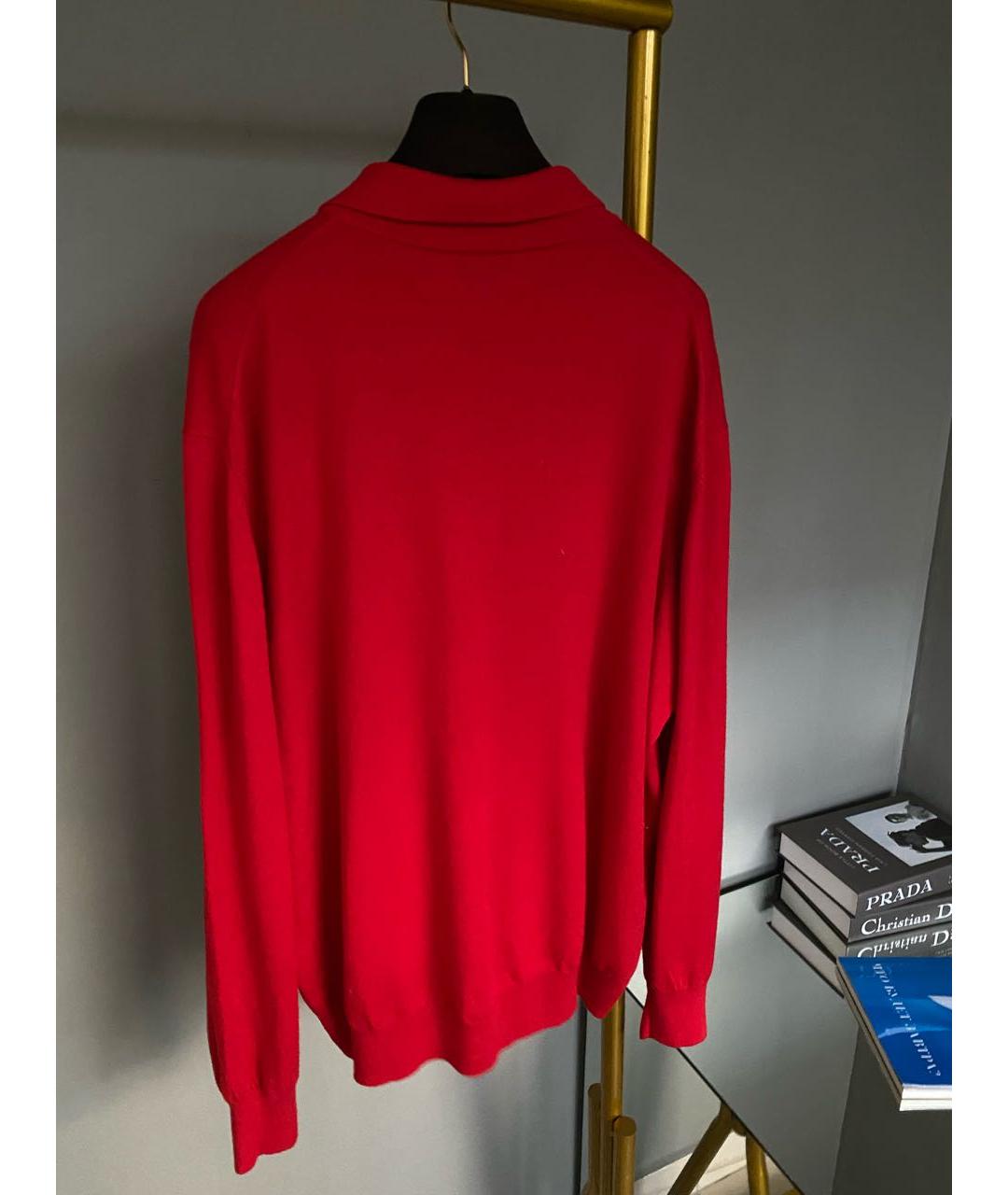 ZIMMERLI Красный шерстяной джемпер / свитер, фото 7