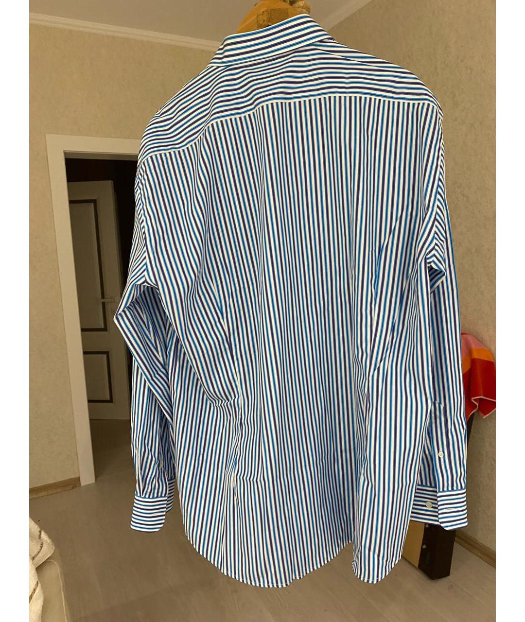 PAUL & SHARK Голубая хлопковая классическая рубашка, фото 2
