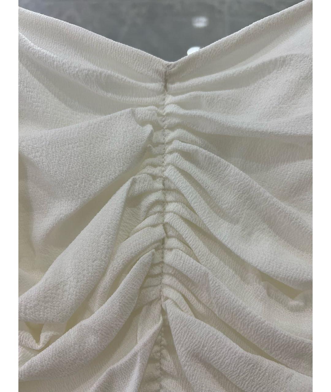 12 STOREEZ Белое шелковое коктейльное платье, фото 4