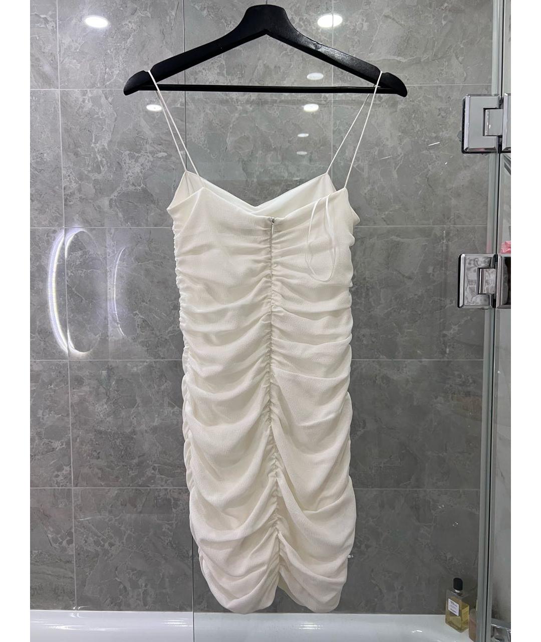 12 STOREEZ Белое шелковое коктейльное платье, фото 2