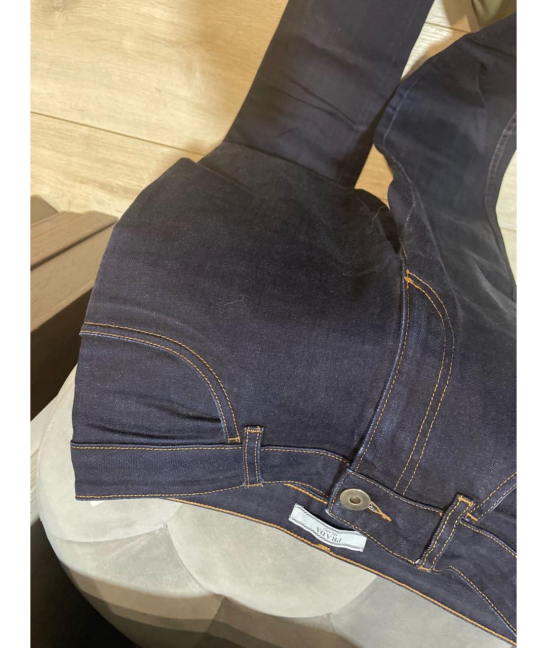 PRADA Темно-синие джинсы слим, фото 4