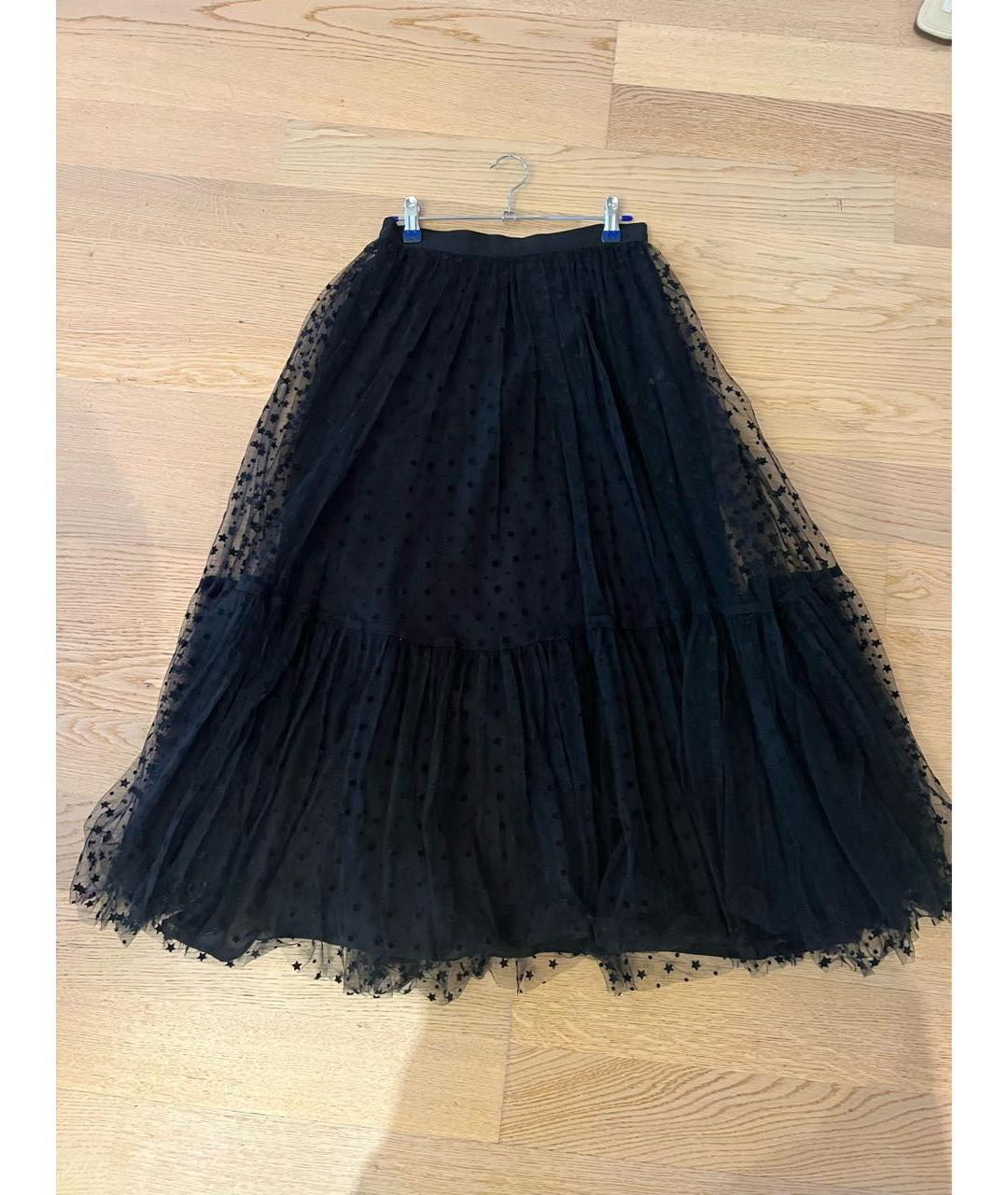 12 STOREEZ Черная полиэстеровая юбка миди, фото 8