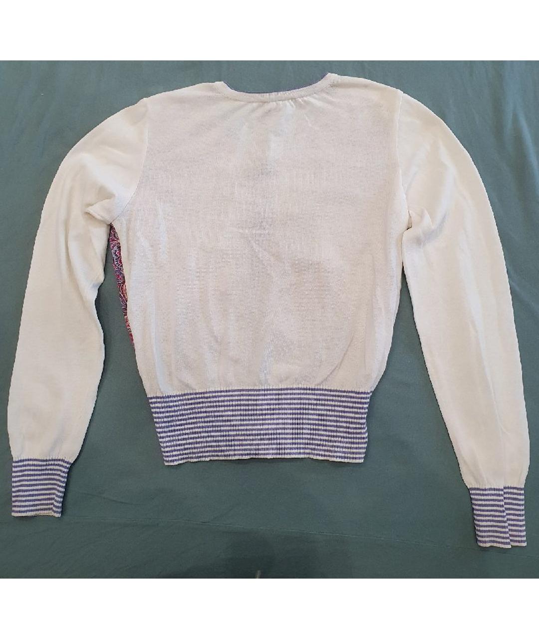 ETRO Белый хлопковый джемпер / свитер, фото 2
