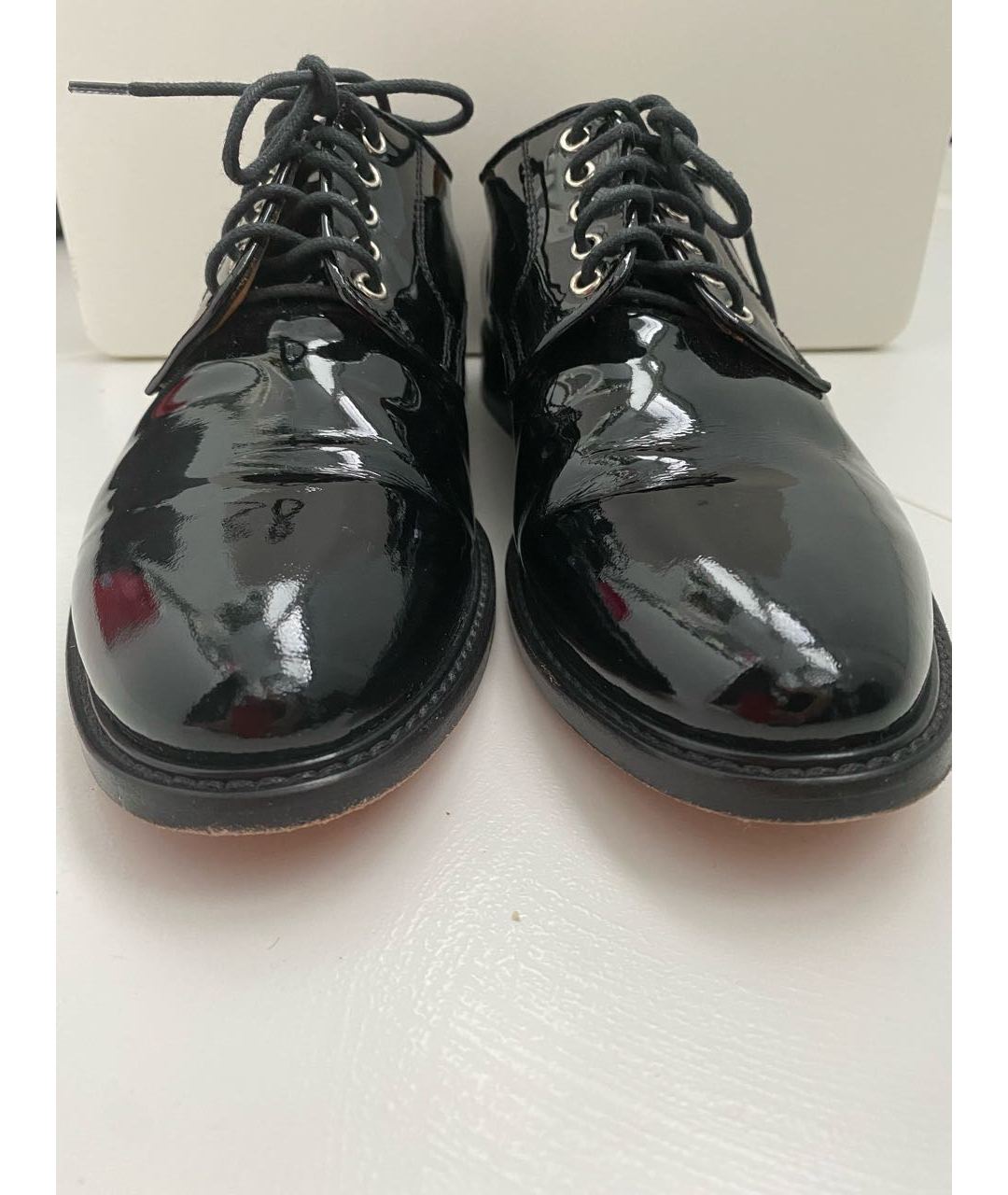 SANTONI Черные ботинки из лакированной кожи, фото 3