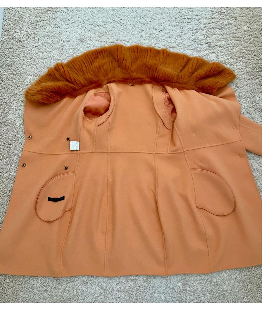 ERMANNO SCERVINO Оранжевое кашемировое пальто, фото 8