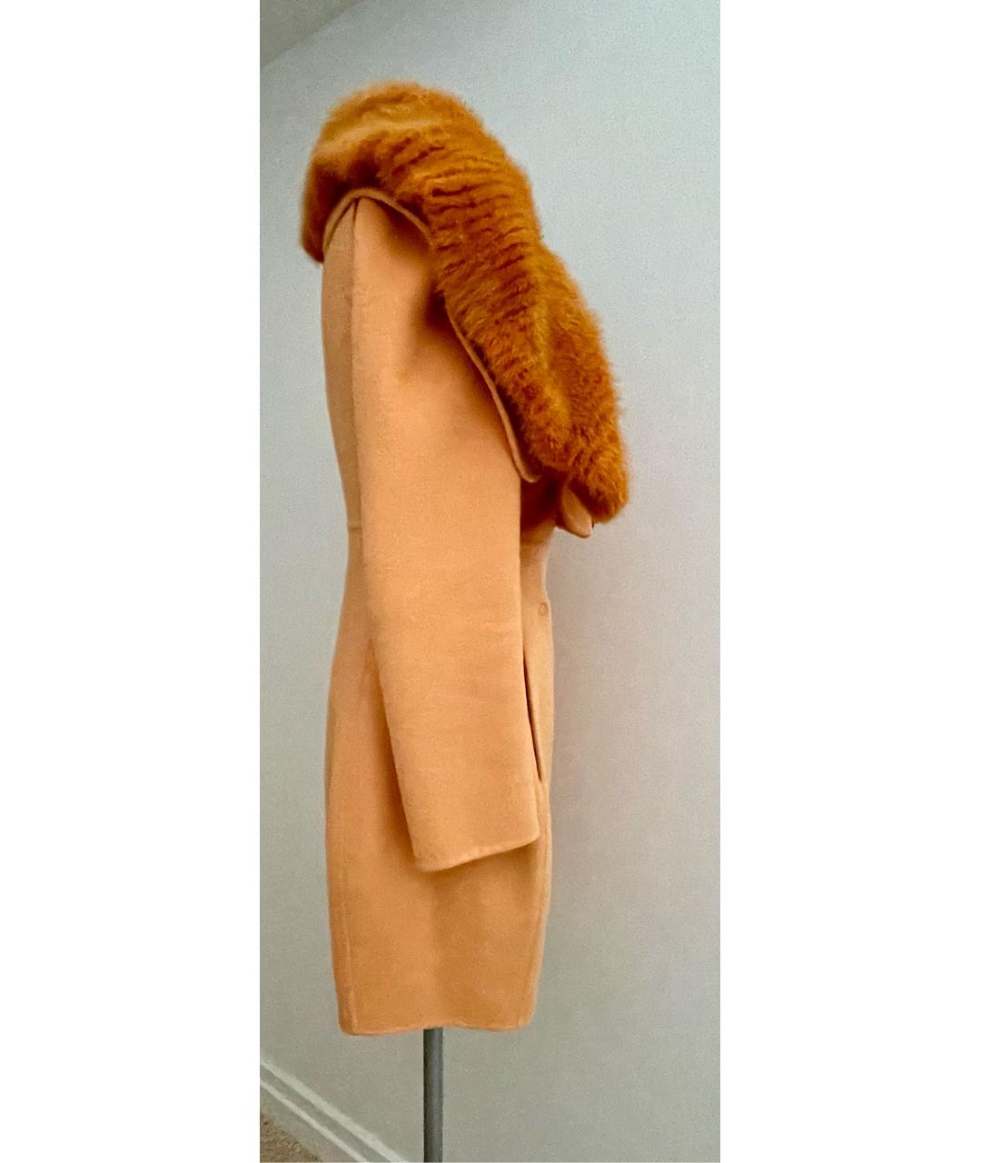 ERMANNO SCERVINO Оранжевое кашемировое пальто, фото 2