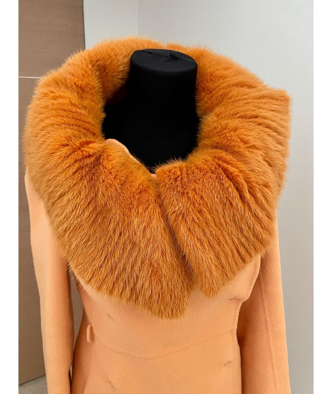 ERMANNO SCERVINO Оранжевое кашемировое пальто, фото 6