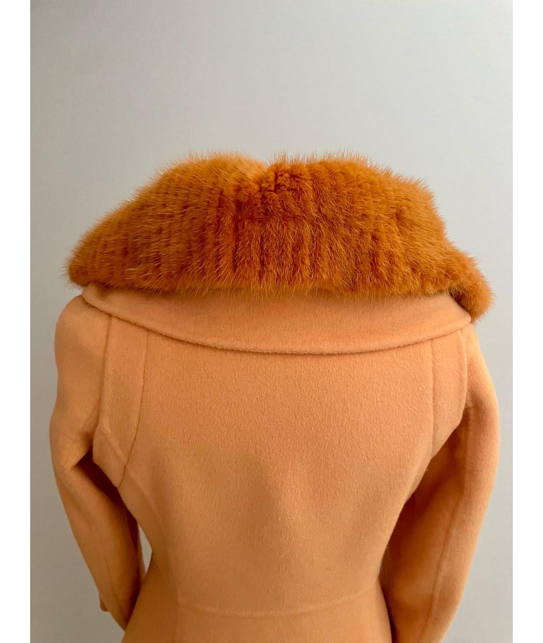 ERMANNO SCERVINO Оранжевое кашемировое пальто, фото 7