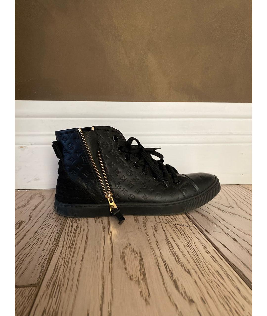 LOUIS VUITTON Черные резиновые кеды, фото 7