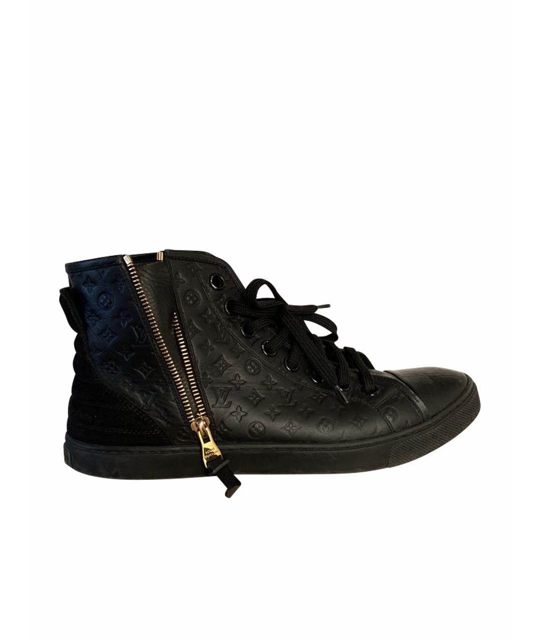 LOUIS VUITTON Черные резиновые кеды, фото 1