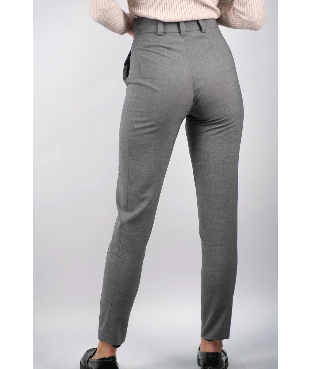 ANTHONY VACCARELLO Серые хлопковые брюки узкие, фото 4