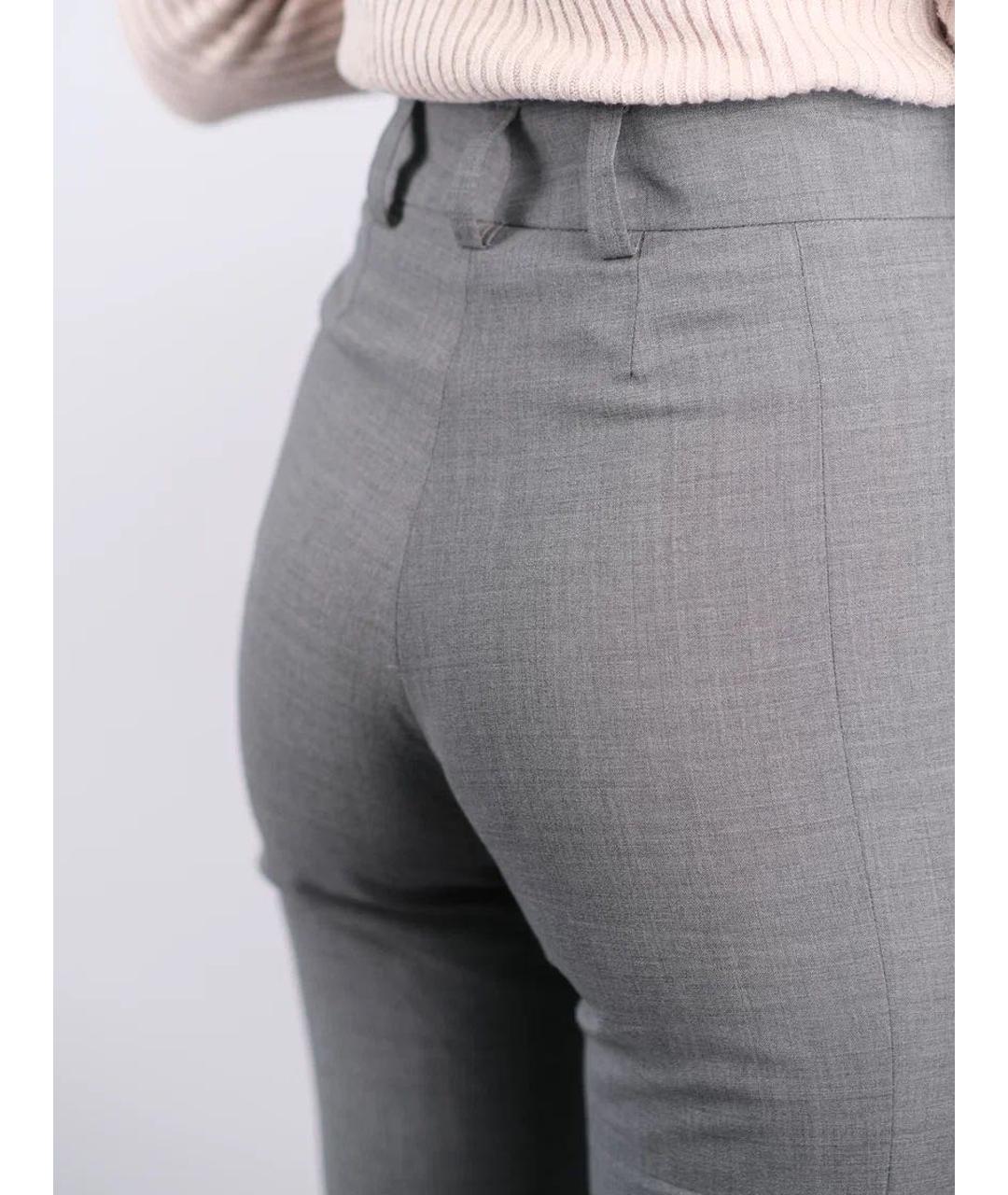 ANTHONY VACCARELLO Серые хлопковые брюки узкие, фото 7