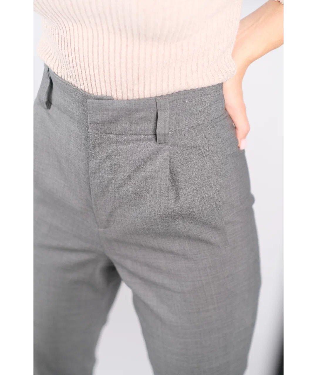 ANTHONY VACCARELLO Серые хлопковые брюки узкие, фото 6