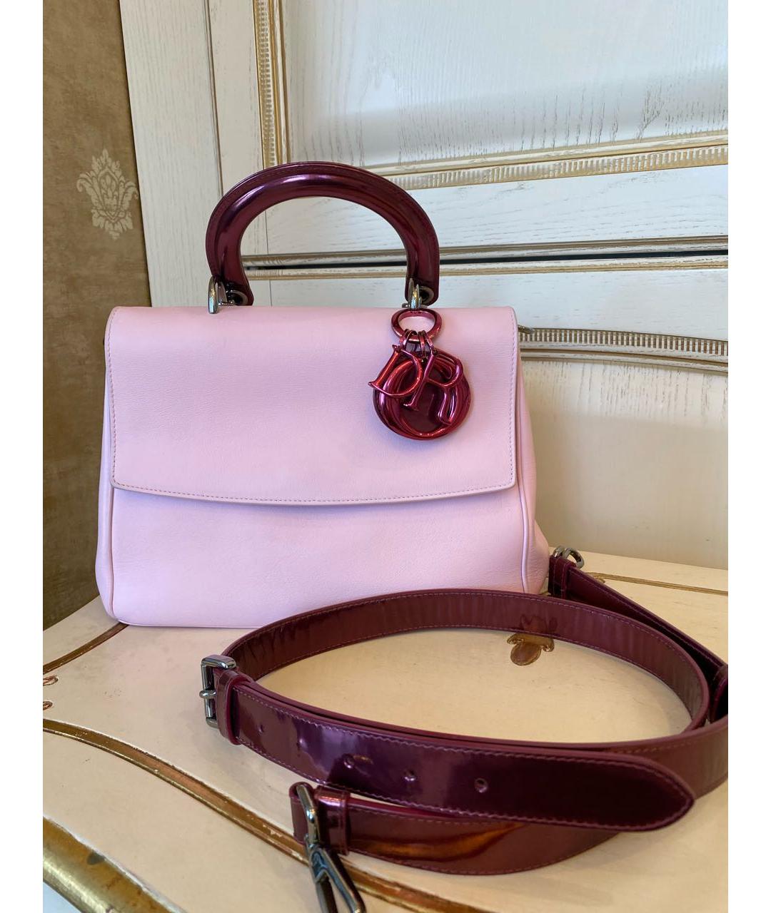 CHRISTIAN DIOR PRE-OWNED Розовая кожаная сумка с короткими ручками, фото 2