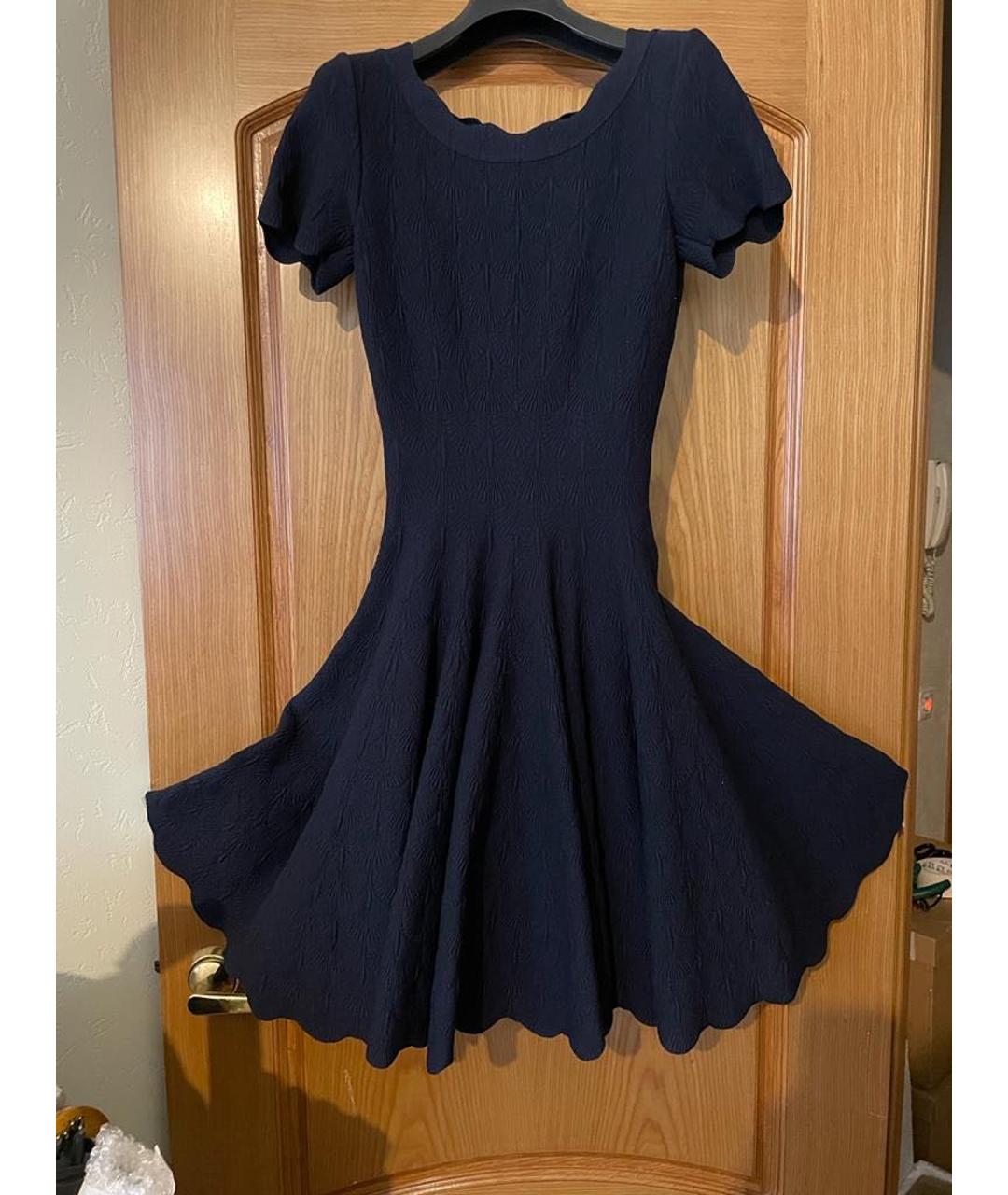 ALAIA Темно-синее коктейльное платье, фото 4