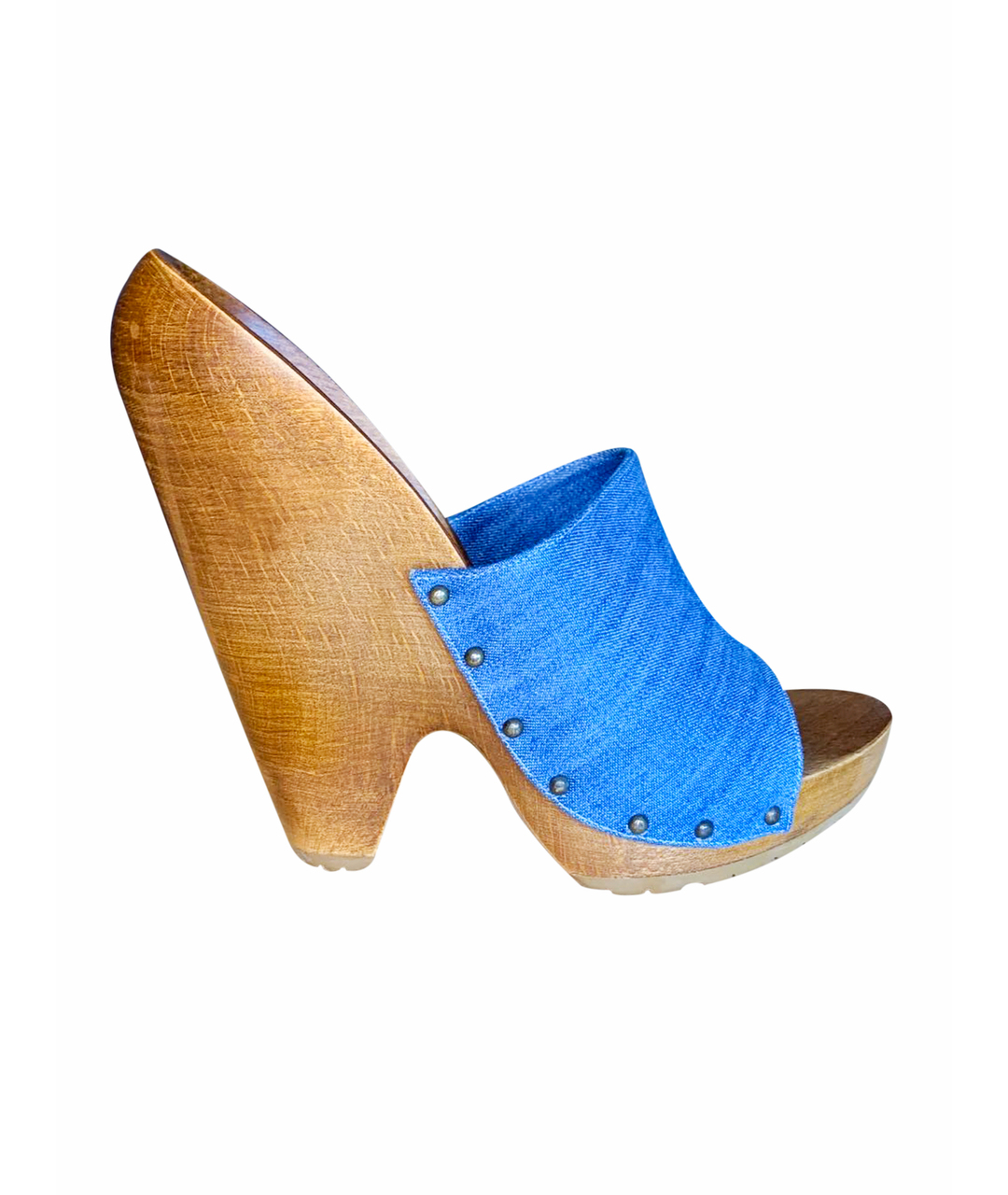 STELLA MCCARTNEY Синие текстильные сандалии, фото 1