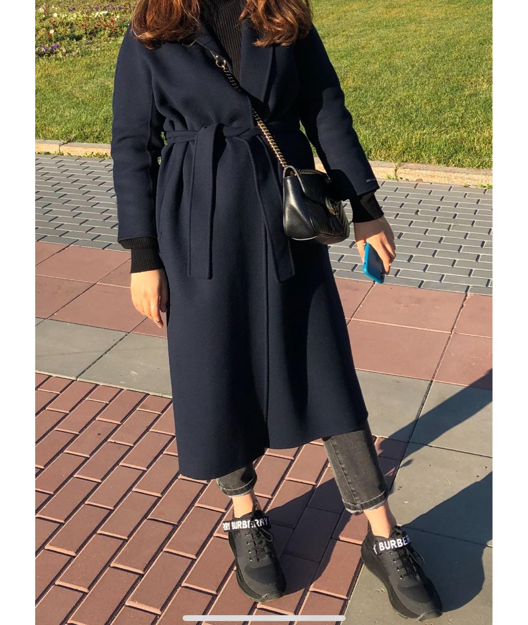 'S MAX MARA Темно-синее пальто, фото 5