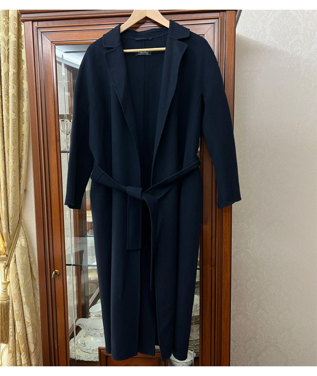 'S MAX MARA Темно-синее пальто, фото 7