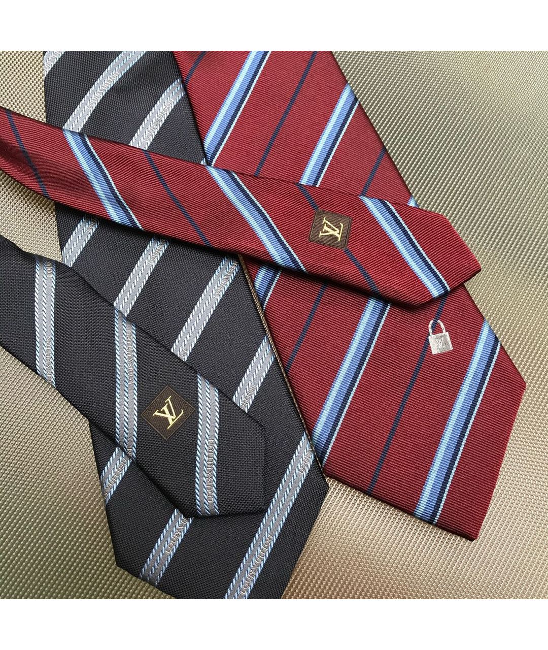 LOUIS VUITTON PRE-OWNED Мульти шелковый галстук, фото 4