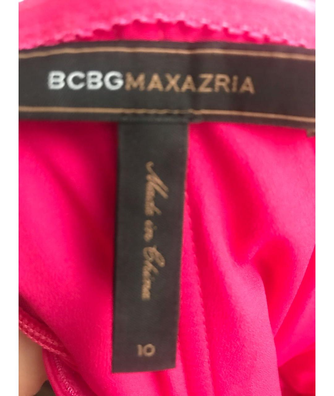 BCBG MAXAZRIA Розовое полиэстеровое коктейльное платье, фото 3