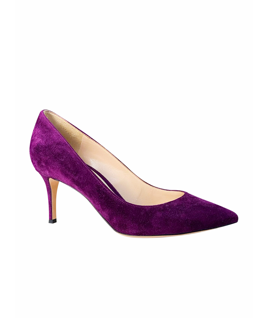 GIANVITO ROSSI Фиолетовые замшевые туфли, фото 7