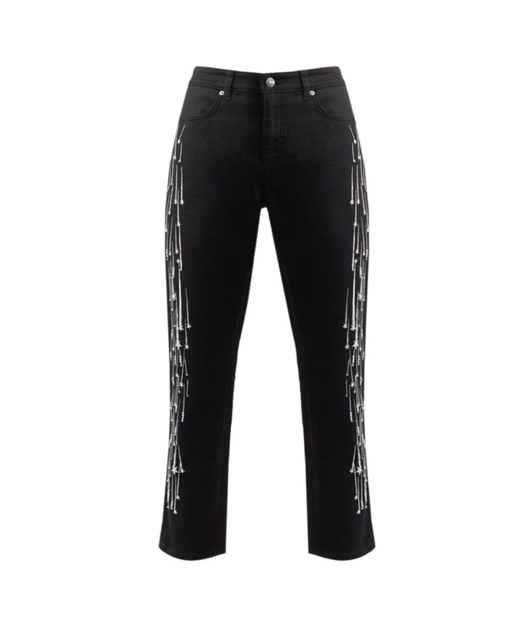 ESCADA Черные хлопко-эластановые прямые джинсы, фото 1