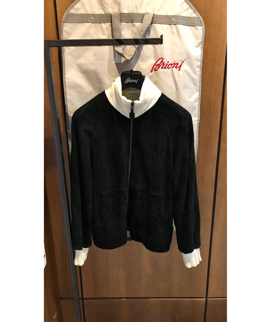 BRIONI Черная замшевая куртка, фото 8
