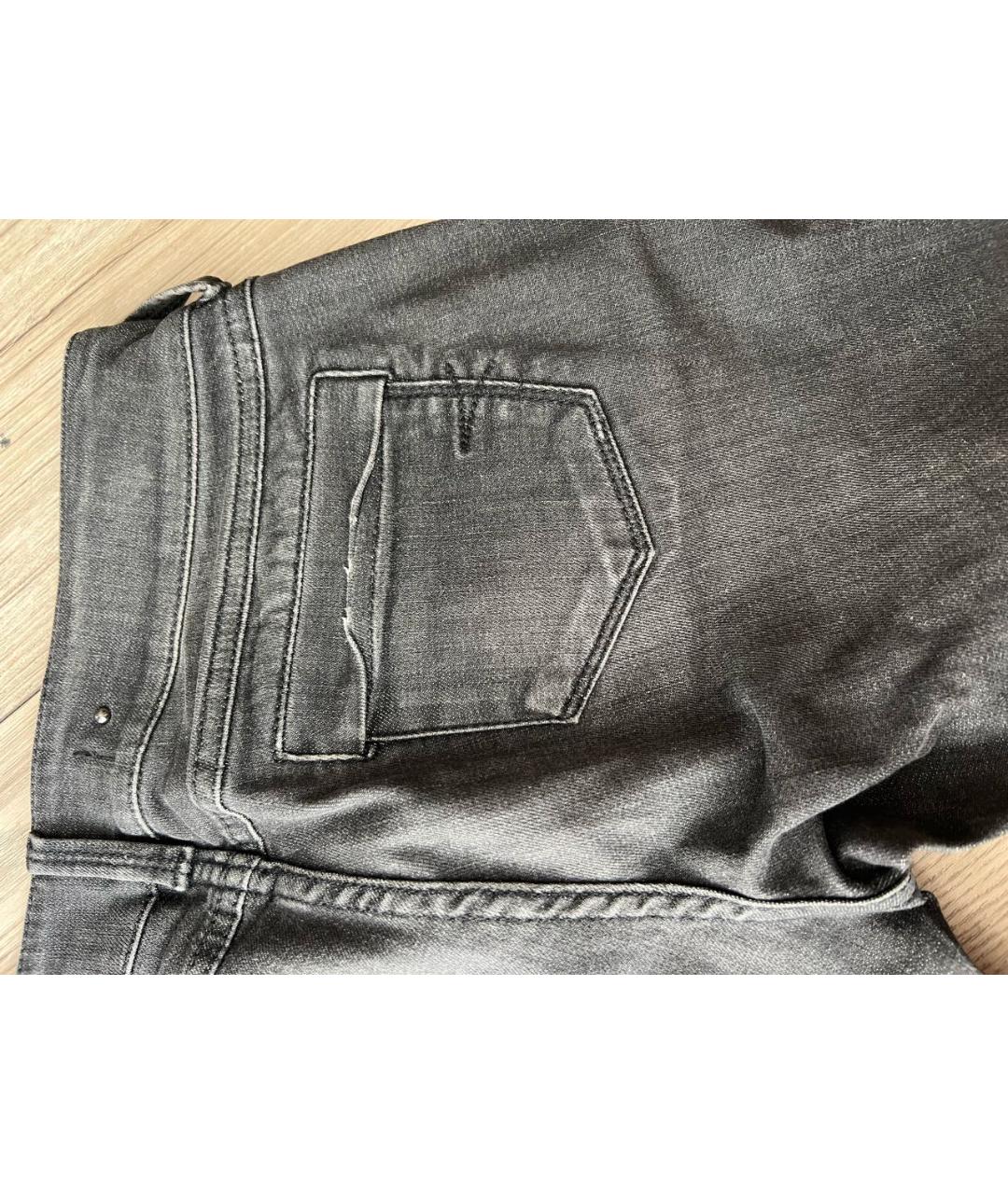 BARBARA BUI Антрацитовые хлопковые джинсы слим, фото 5