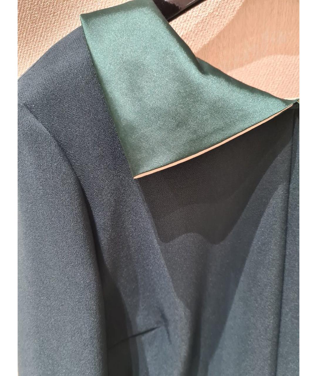 ELISABETTA FRANCHI Зеленые полиэстеровое повседневное платье, фото 4