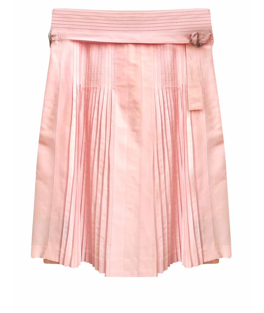 BURBERRY LONDON Розовая хлопковая юбка миди, фото 1
