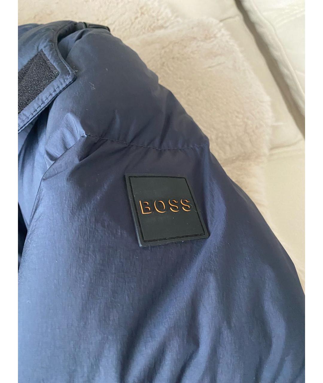 HUGO BOSS Темно-синяя полиэстеровая куртка, фото 6