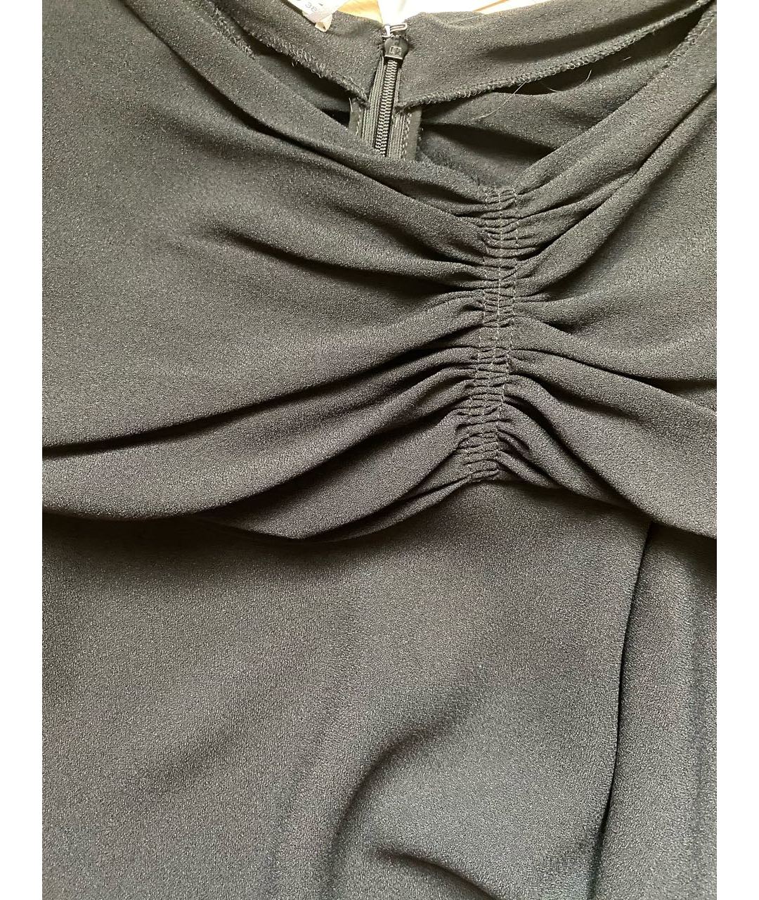 MIU MIU Черная кожаная юбка мини, фото 4