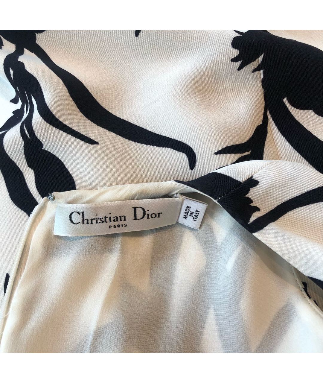 CHRISTIAN DIOR PRE-OWNED Белое шелковое повседневное платье, фото 3