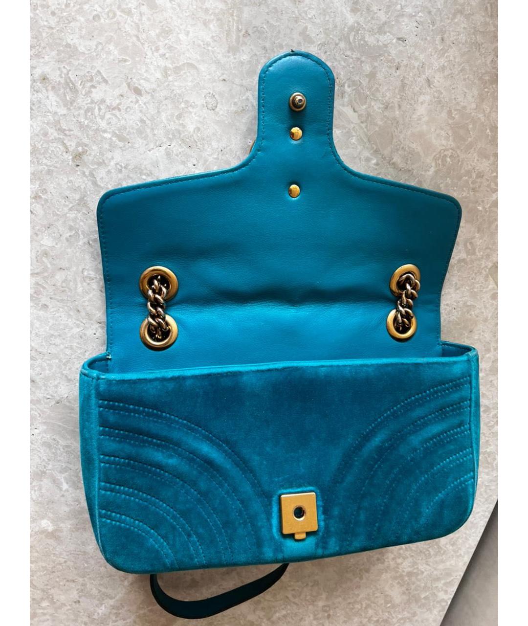 GUCCI Бирюзовая сумка через плечо, фото 4