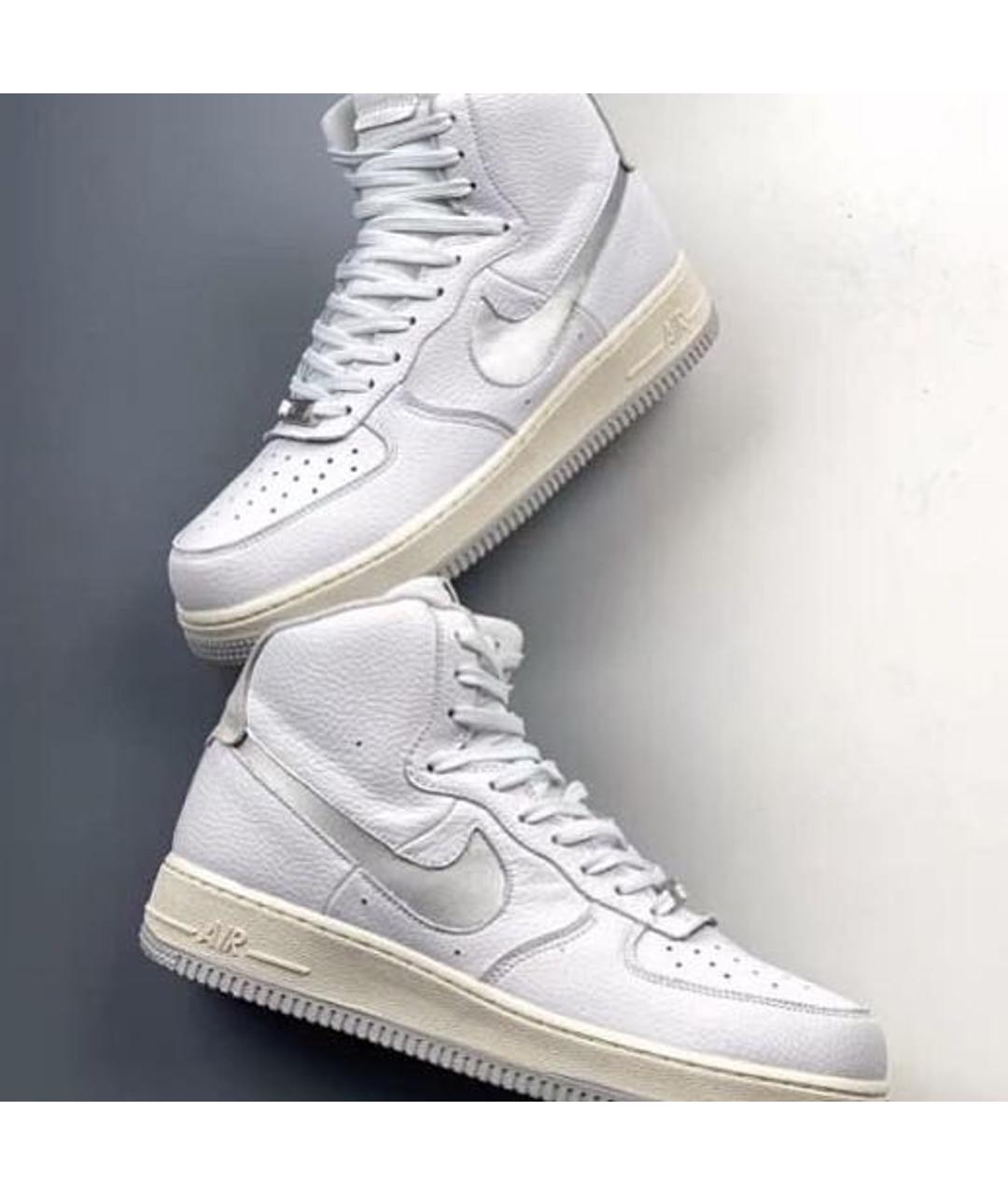 NIKE Белые кожаные кроссовки, фото 3