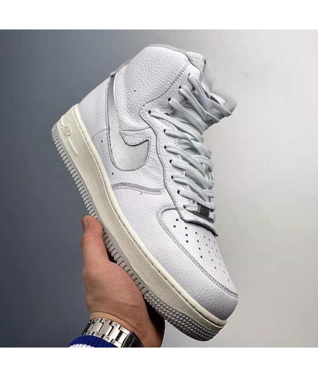 NIKE Белые кожаные кроссовки, фото 2