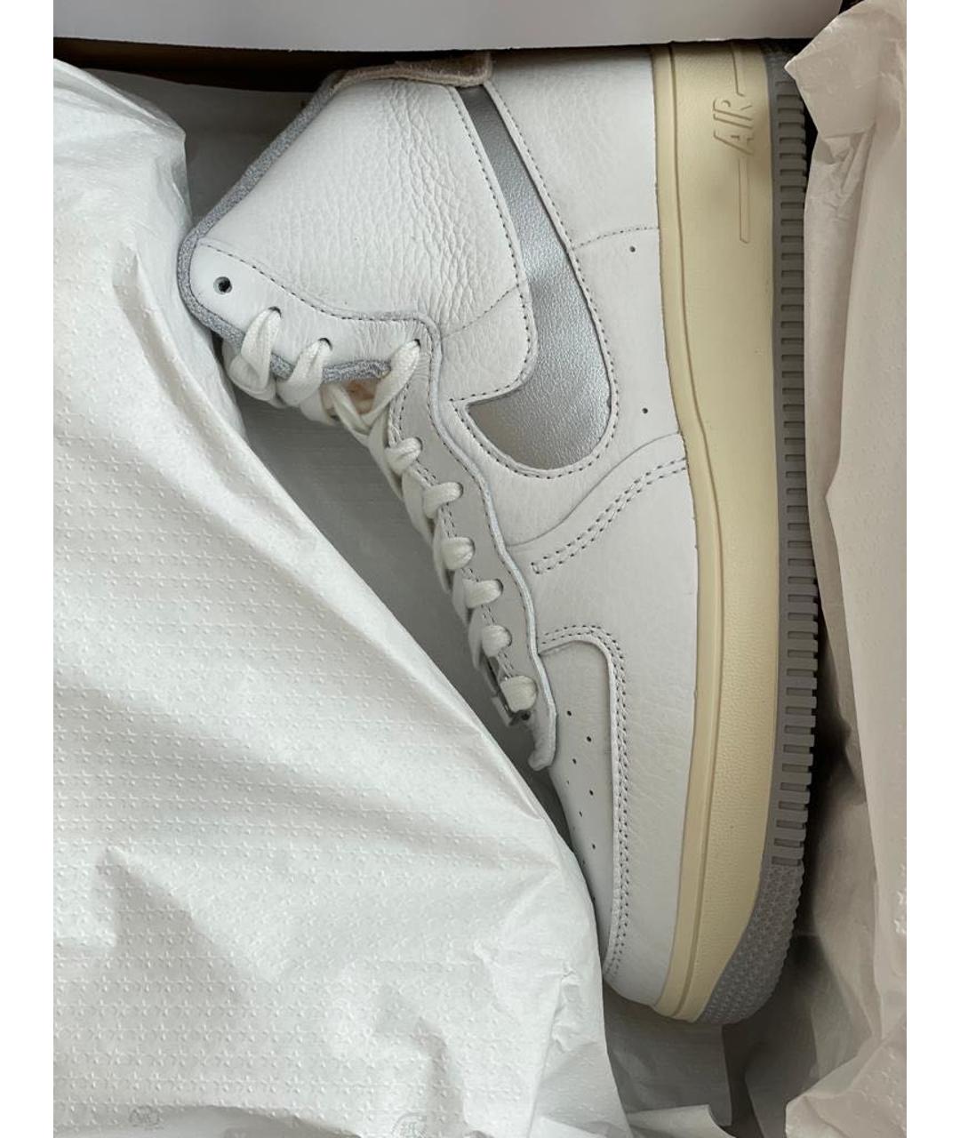 NIKE Белые кожаные кроссовки, фото 6